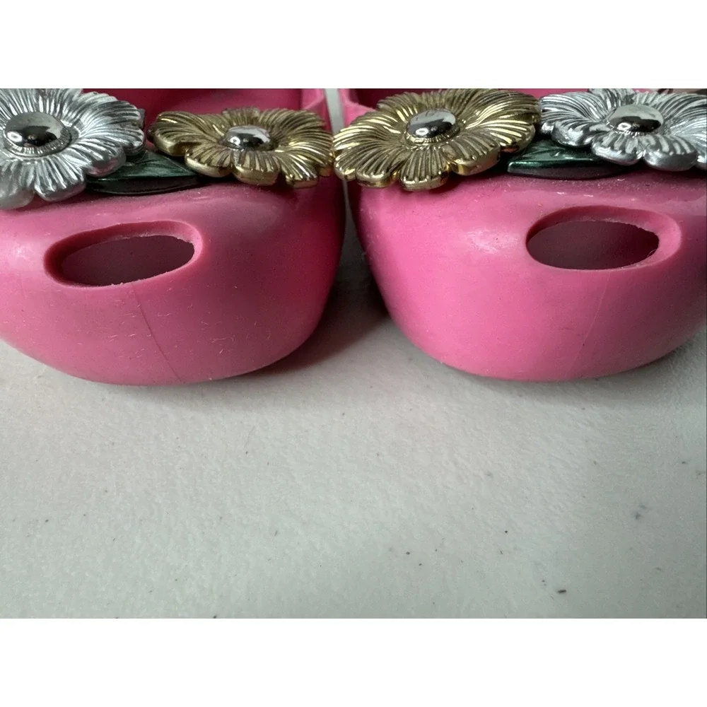 Mini Melissa Ultragirl Garden Pink Jelly Mary Jane Flower Ladybug Shoes